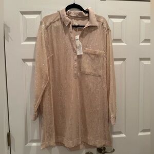 NWT Ivory Sparkly dress